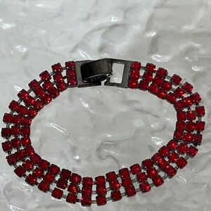 Red rhinestone Bracelet